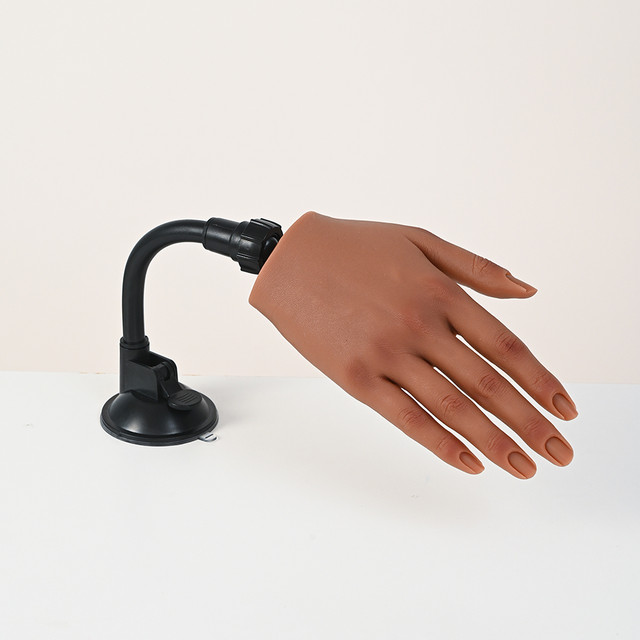 Silicone Practice Hand Mannequin For Nails Practice With Bendable Fingers
